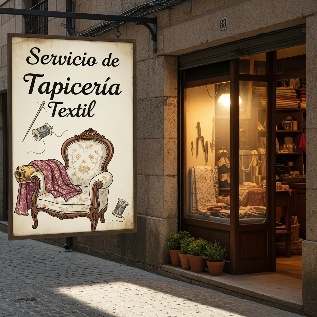 Servicio de tapicería textil
