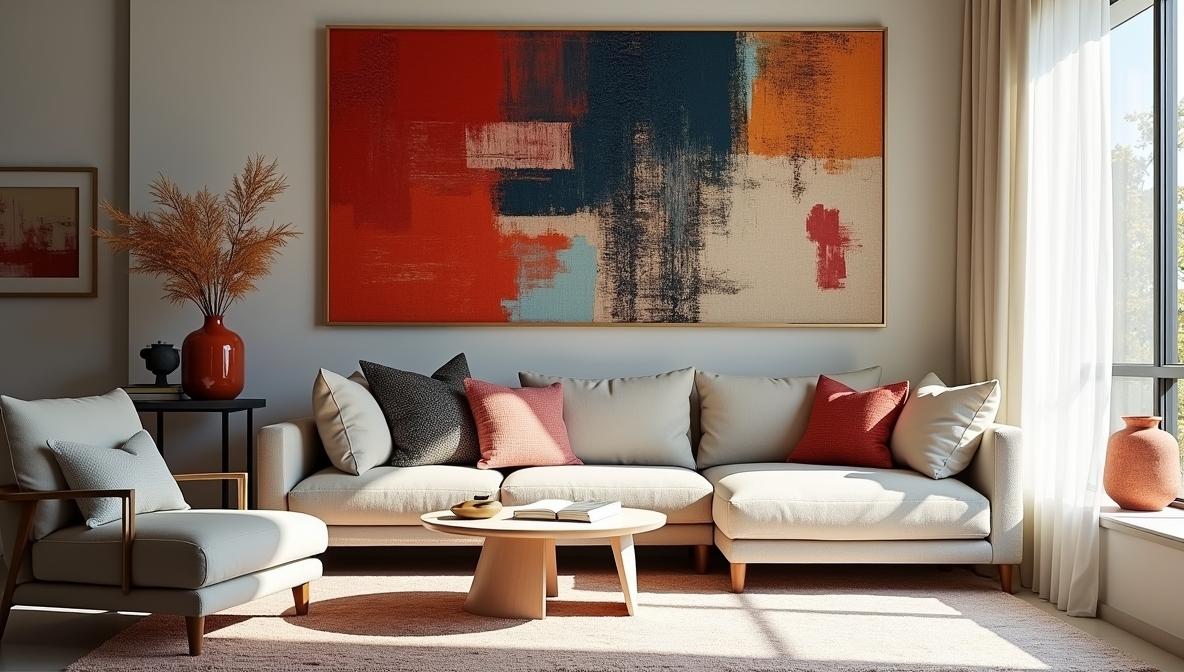 Selección de textiles decorativos